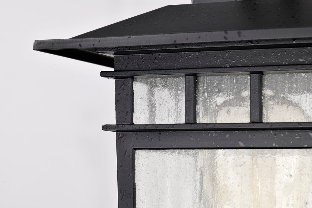 Cove Neck One Light Outdoor Post Lantern in Textured Black