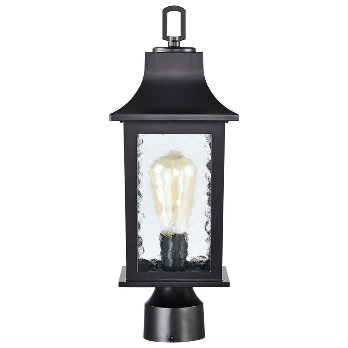 Stillwell One Light Outdoor Post Lantern in Matte Black