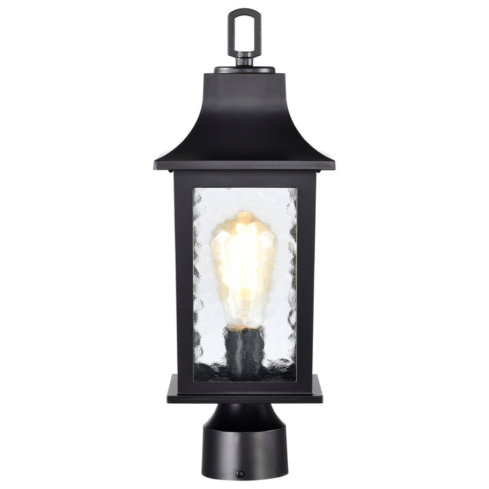 Stillwell One Light Outdoor Post Lantern in Matte Black