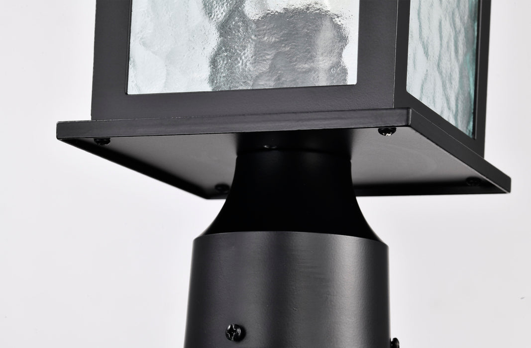 Stillwell One Light Outdoor Post Lantern in Matte Black