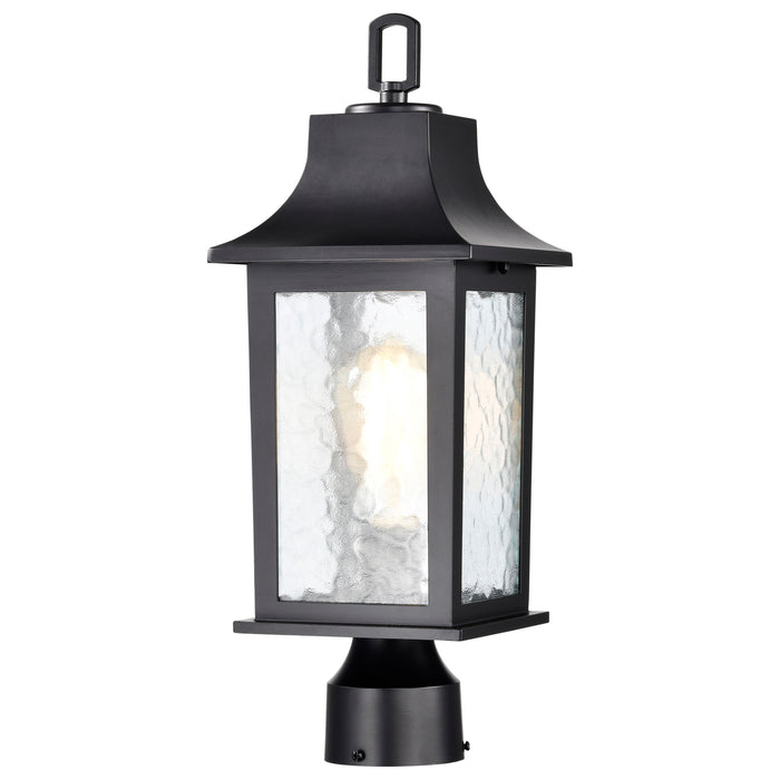 Stillwell One Light Outdoor Post Lantern in Matte Black