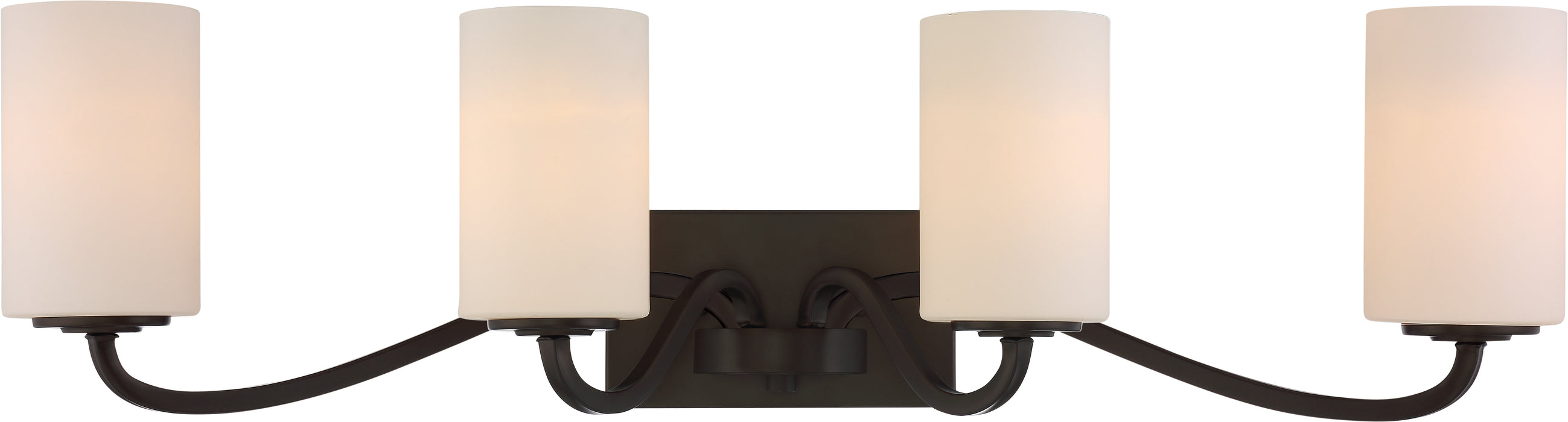 Willow Four Light Vanity in Forest Bronze