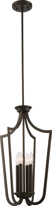 Laguna Four Light Pendant in Forest Bronze