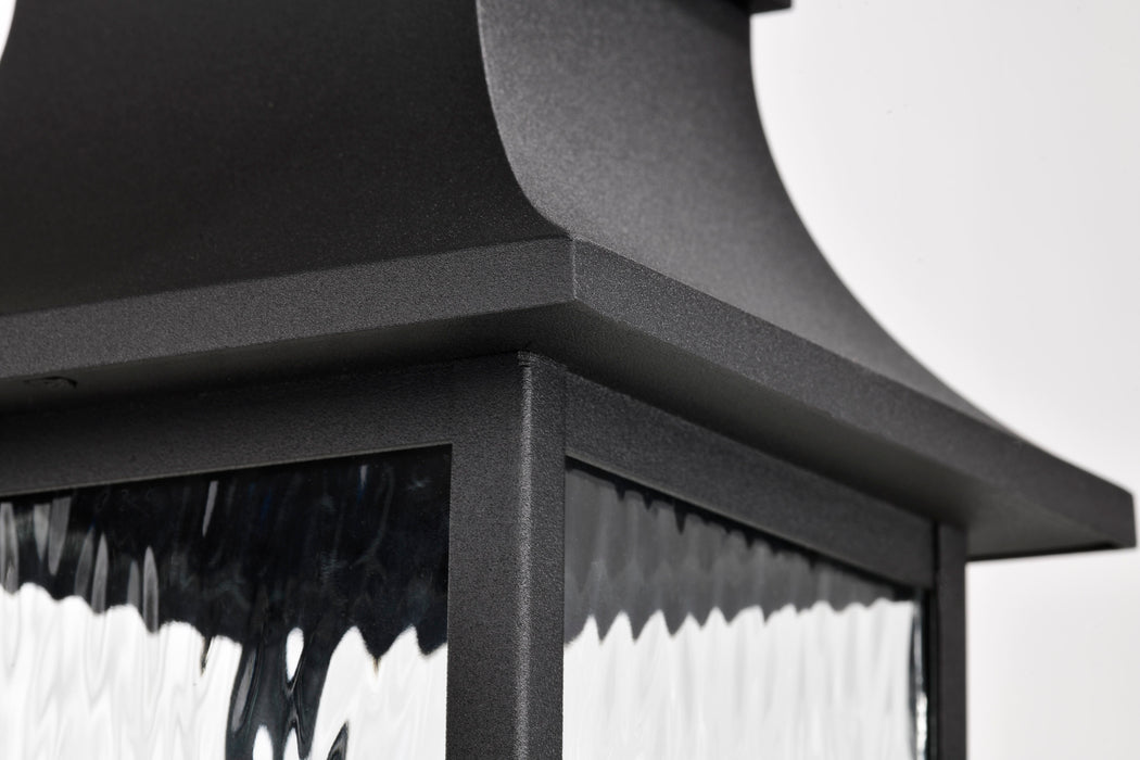 Austen One Light Outdoor Post Lantern in Matte Black