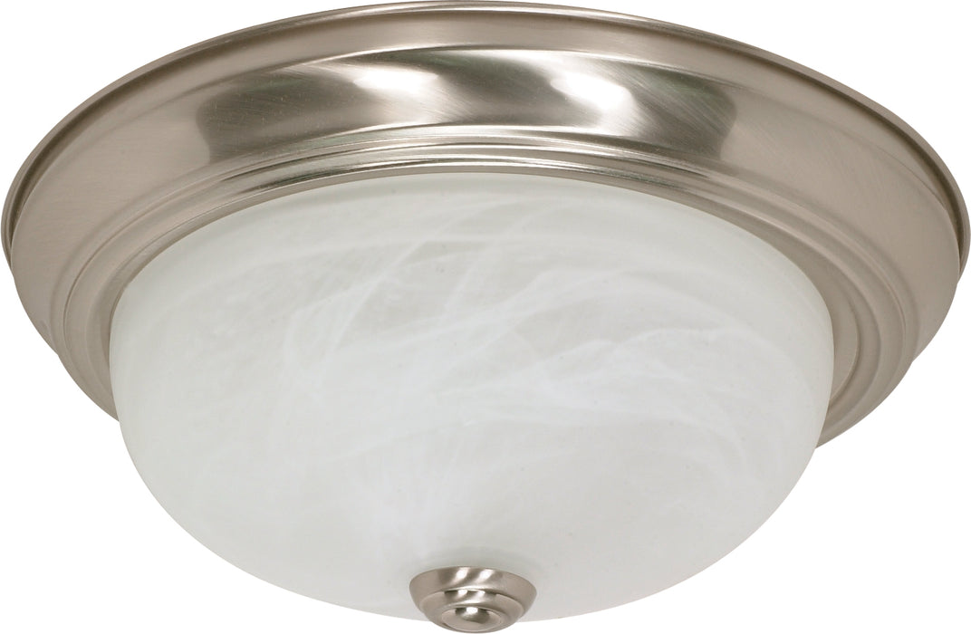 Two Light Flush Mount in Brushed Nickel