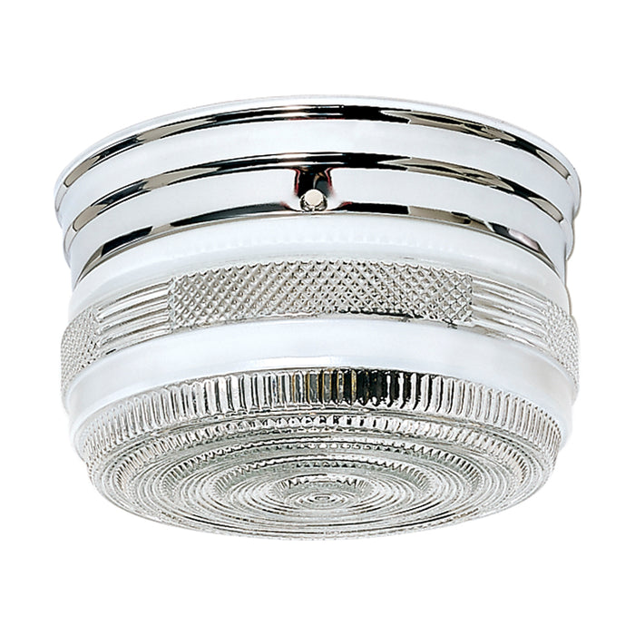 Two Light Flush Mount in Polished Chrome