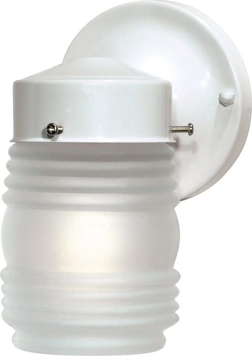 One Light Wall Lantern in Gloss White