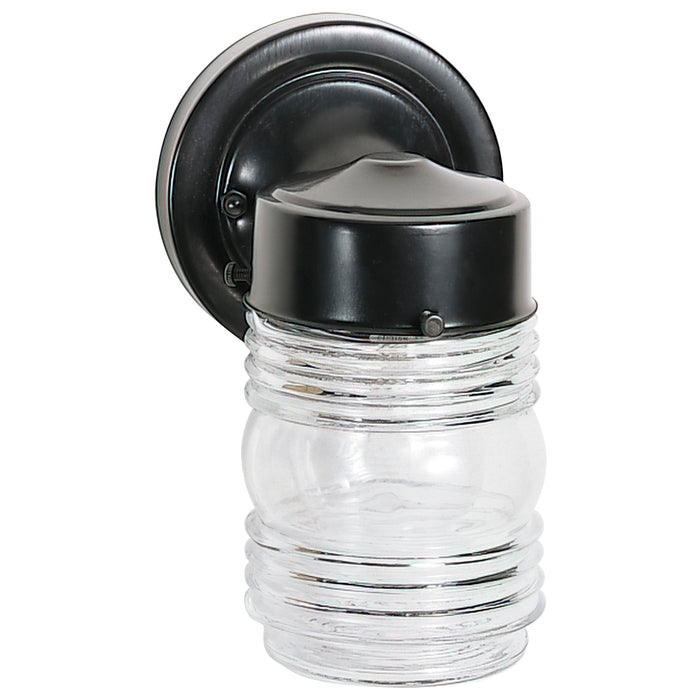 One Light Wall Lantern in Black