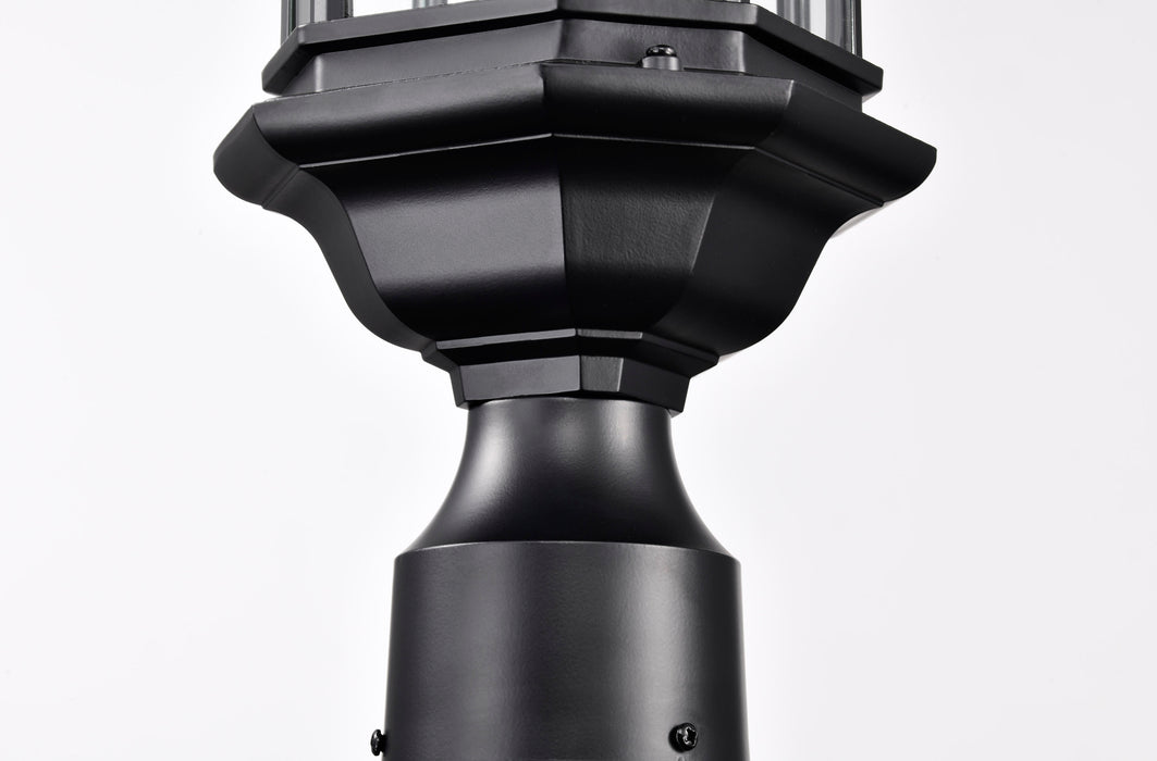 Hopkins One Light Outdoor Post Lantern in Matte Black