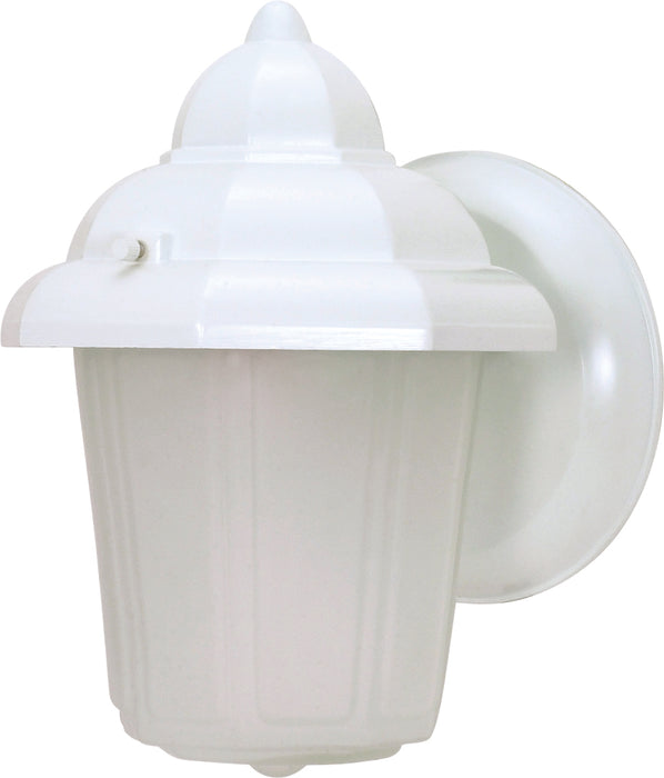 Hood Lantern One Light Wall Lantern in White