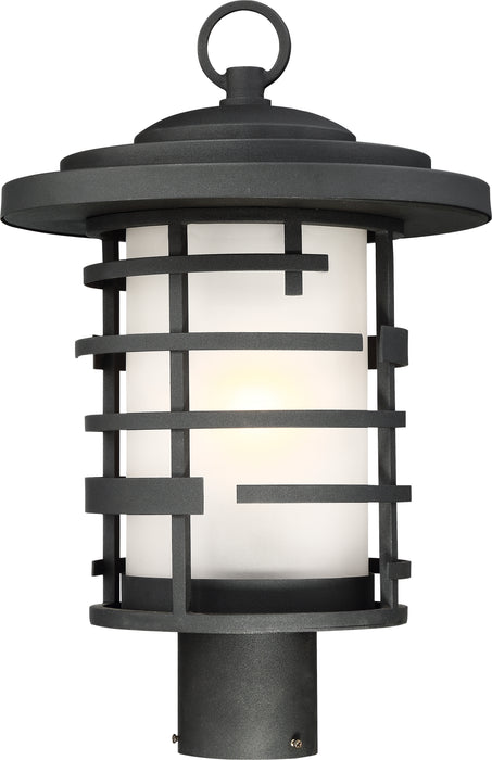 Lansing One Light Post Lantern in Textured Black