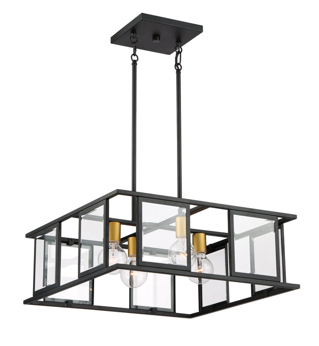 Payne Four Light Pendant in Midnight Bronze