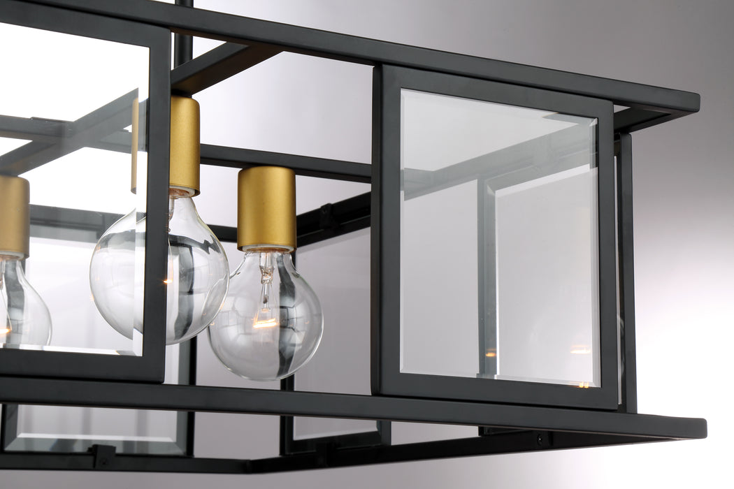 Payne Four Light Pendant in Midnight Bronze