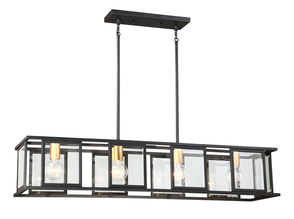 Payne Four Light Trestle in Midnight Bronze