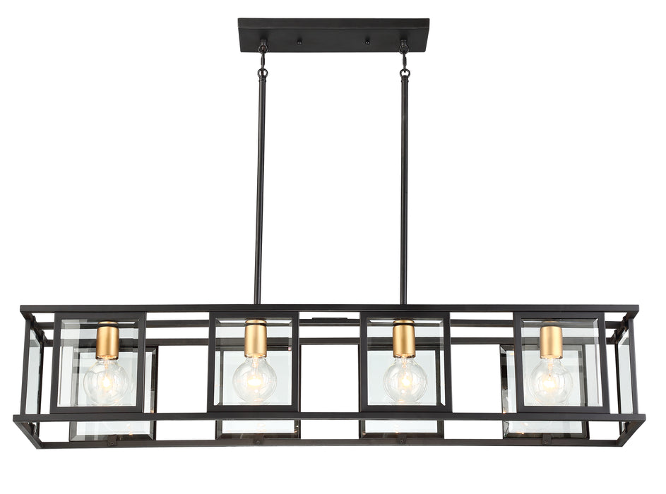 Payne Four Light Trestle in Midnight Bronze