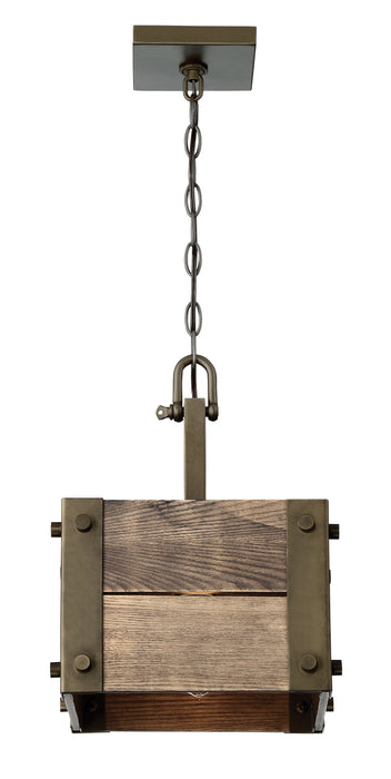 Winchester One Light Mini Pendant in Bronze