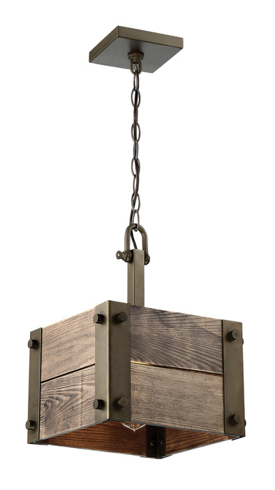 Winchester One Light Mini Pendant in Bronze