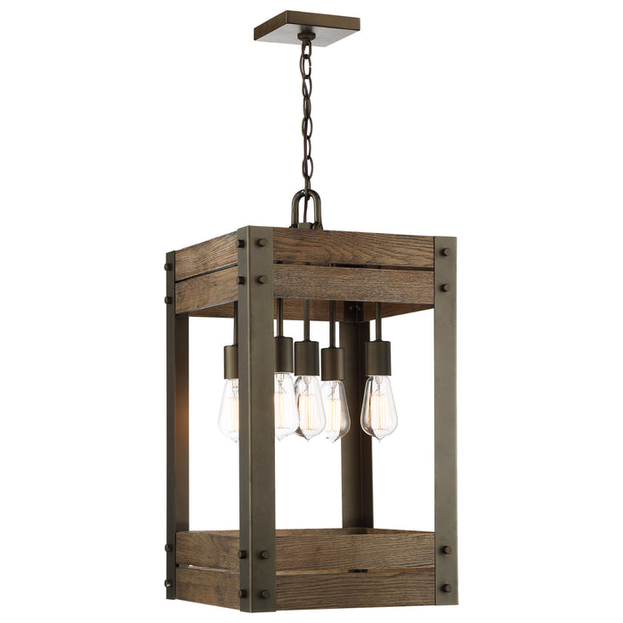 Winchester Five Light Pendant in Bronze