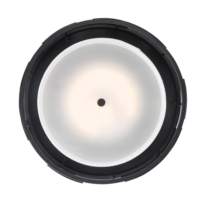 Lansing Three Light Flush Mount in Midnight Bronze