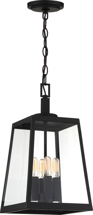 Halifax Four Light Hanging Lantern in Matte Black