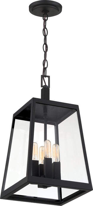 Halifax Four Light Hanging Lantern in Matte Black