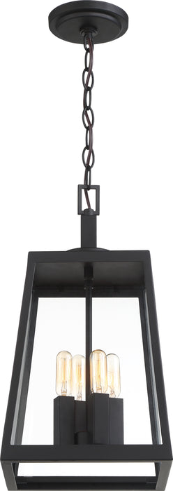 Halifax Four Light Hanging Lantern in Matte Black