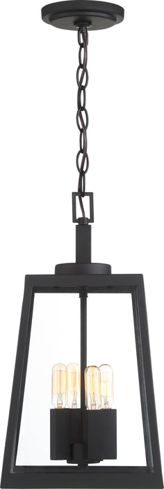 Halifax Four Light Hanging Lantern in Matte Black