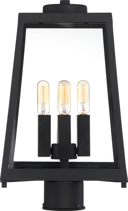 Halifax Four Light Post Lantern in Matte Black