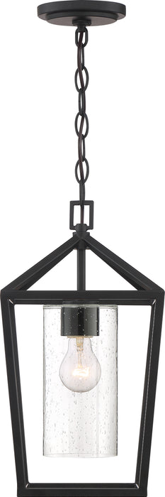 Hopewell One Light Hanging Lantern in Matte Black