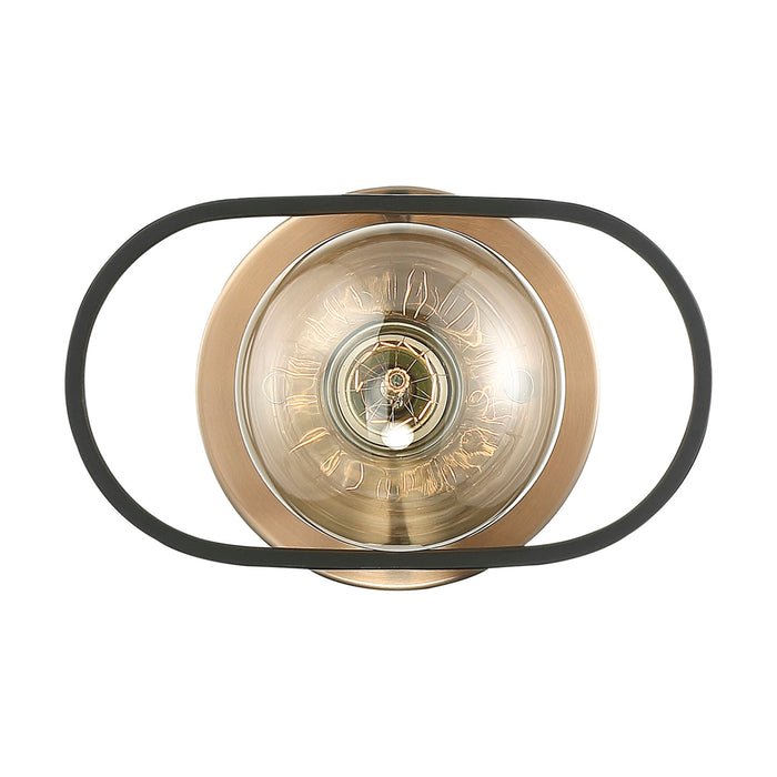 Chassis One Light Wall Sconce in Copper Brushed Brass / Matte Black