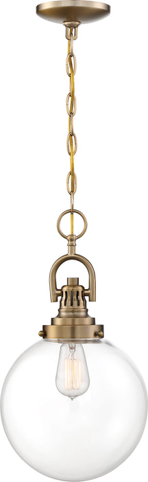 Skyloft One Light Pendant in Burnished Brass