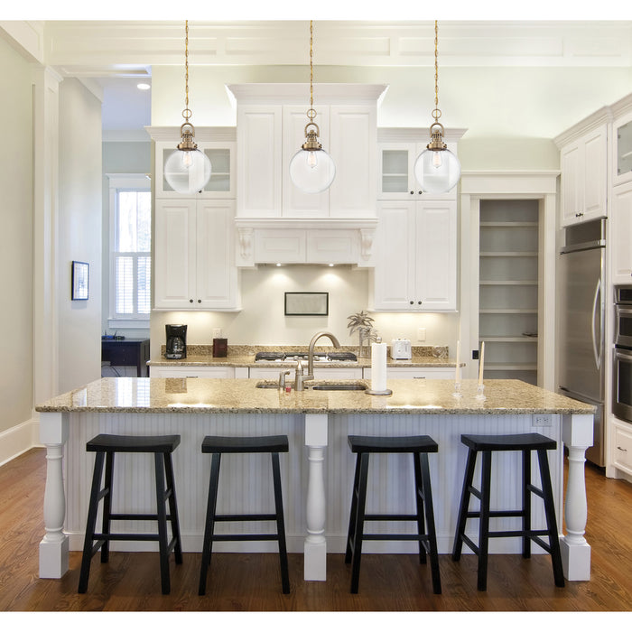 Skyloft One Light Pendant in Burnished Brass