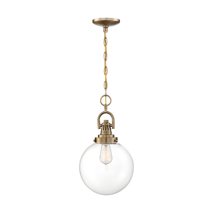 Skyloft One Light Pendant in Burnished Brass