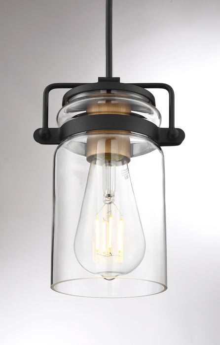 Antebellum One Light Mini Pendant in Black