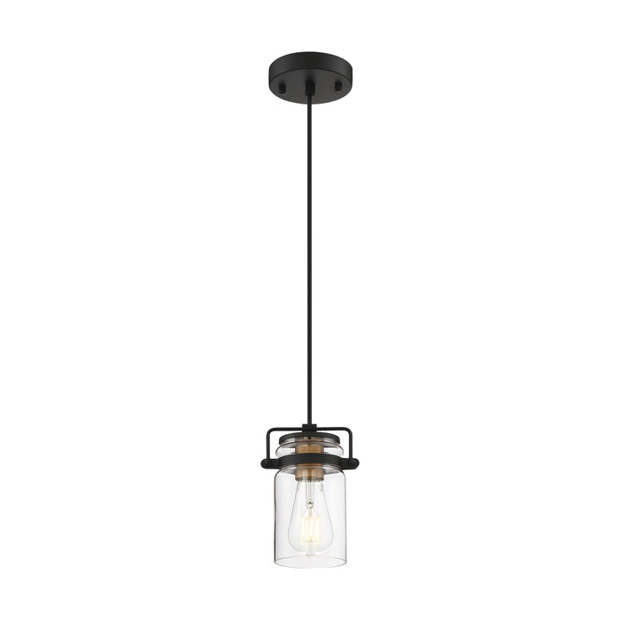 Antebellum One Light Mini Pendant in Black