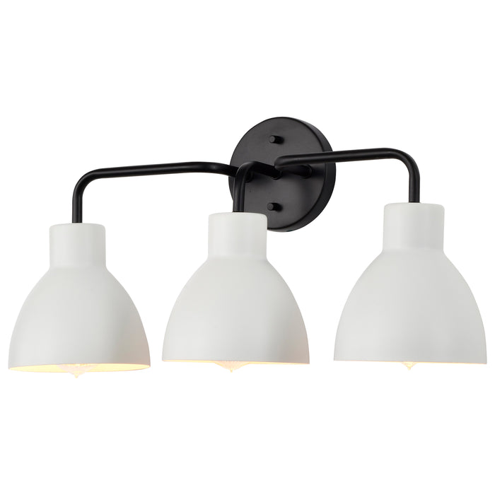 Sloan Three Light Vanity in Matte Black