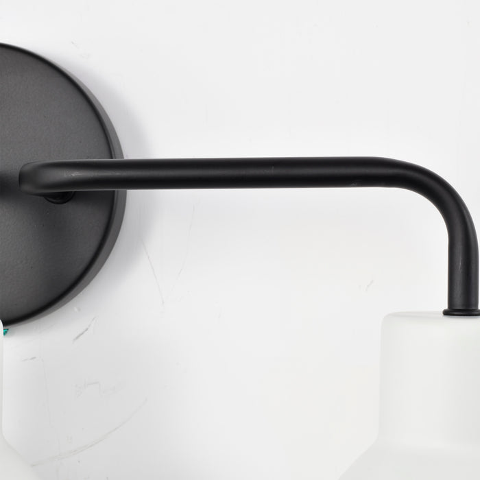 Sloan Three Light Vanity in Matte Black