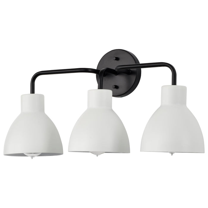 Sloan Three Light Vanity in Matte Black