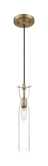 Spyglass One Light Mini Pendant in Vintage Brass