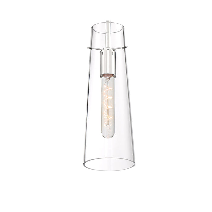 Alondra One Light Mini Pendant in Polished Nickel