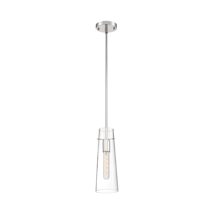 Alondra One Light Mini Pendant in Polished Nickel