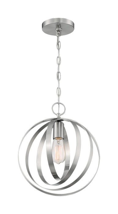 Pendleton One Light Pendant in Brushed Nickel