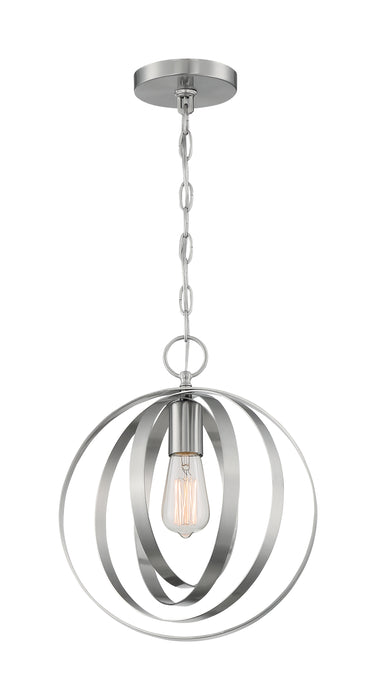 Pendleton One Light Pendant in Brushed Nickel