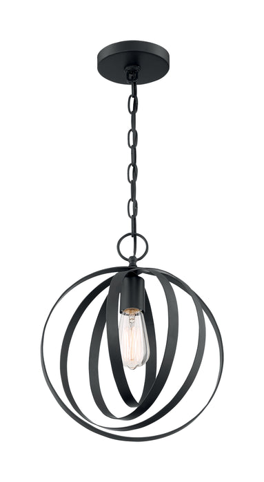 Pendleton One Light Pendant in Matte Black