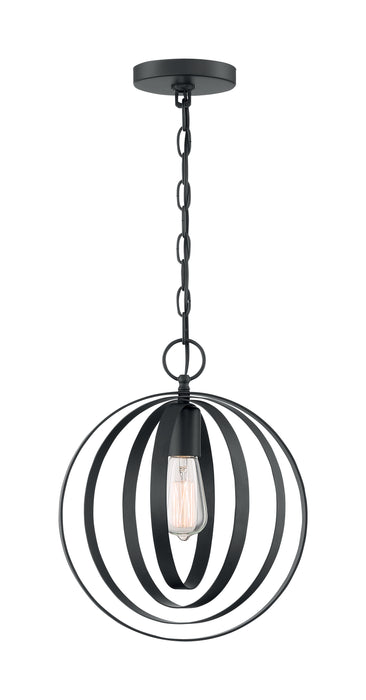 Pendleton One Light Pendant in Matte Black