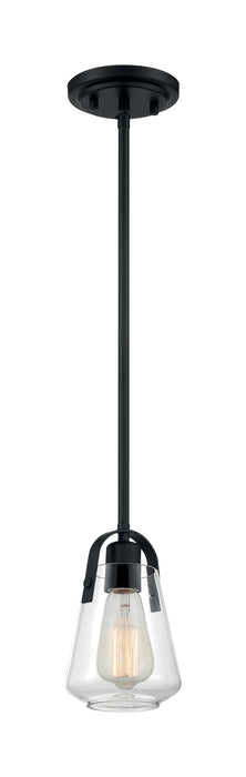 Skybridge One Light Mini Pendant in Matte Black