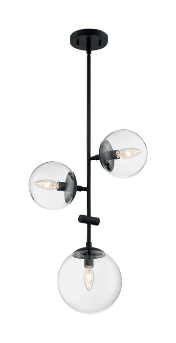 Sky Three Light Pendant in Matte Black