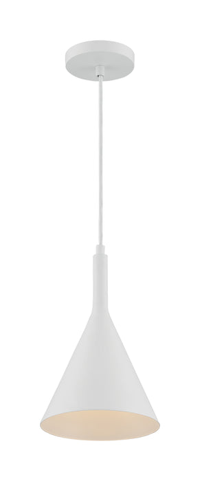 Lightcap One Light Pendant in Matte White