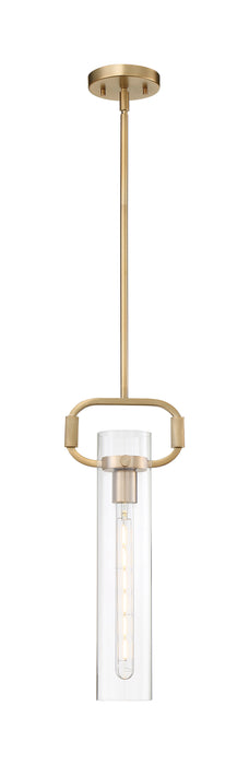 Teresa One Light Pendant in Burnished Brass