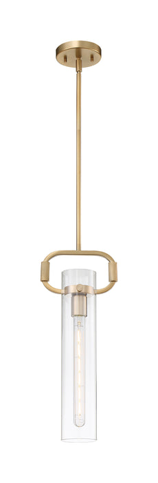 Teresa One Light Pendant in Burnished Brass